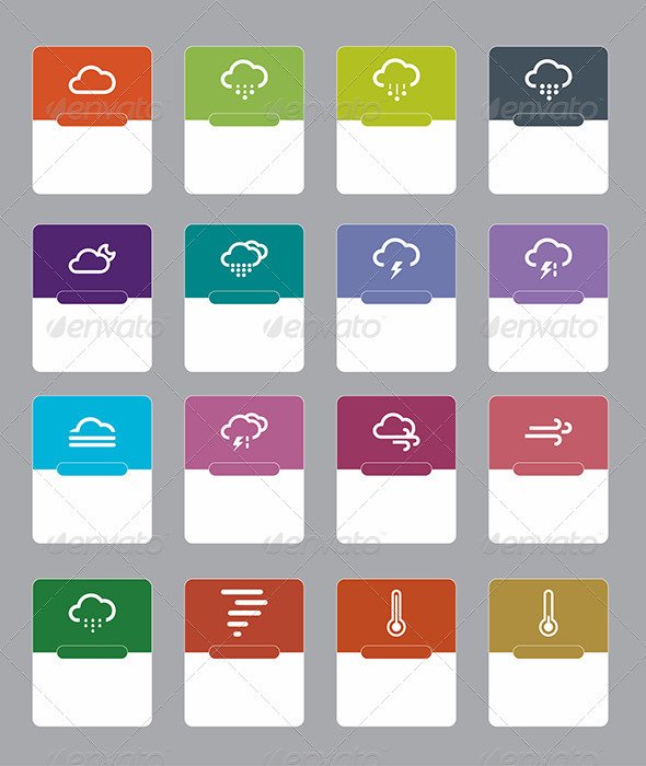 weather stickers by nxphong1988 graphicriver